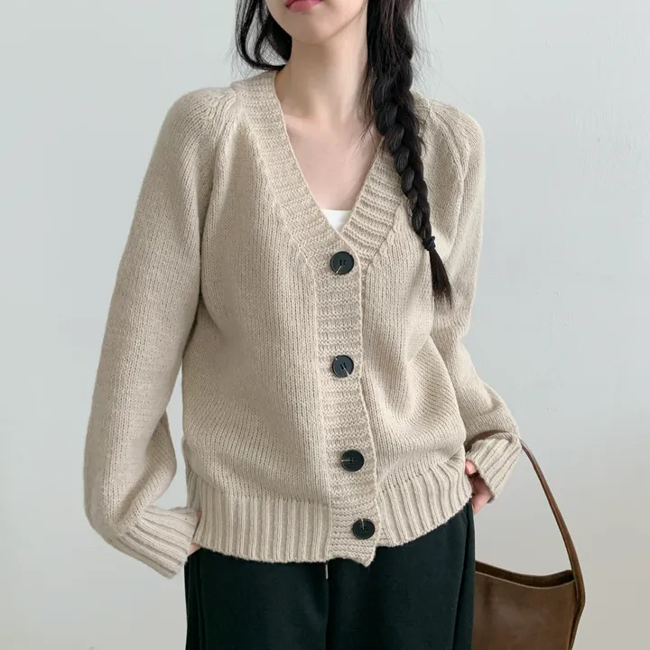 [주문폭주/재진행]리비 브이넥 오버핏 가디건 /오버핏 루즈핏 봄신상 봄가디건 상세 이미지 12