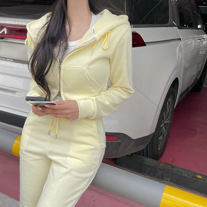 *단품가능/기본or롱*[MADE][날씬핏보장/허리잘록] 레모나 후드집업+부츠컷팬츠 set 트레이닝세트 봄 데일리트레이닝 상세 이미지 36