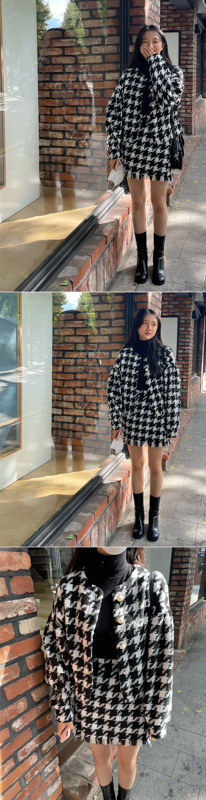 주문폭주[MADE] black pink tweed - set 상세 이미지 25