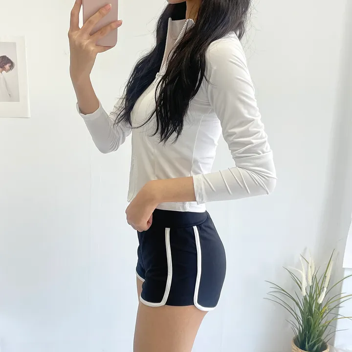 [비치웨어!] 심플 라인 집업 래쉬가드 (3color) 상세 이미지 6