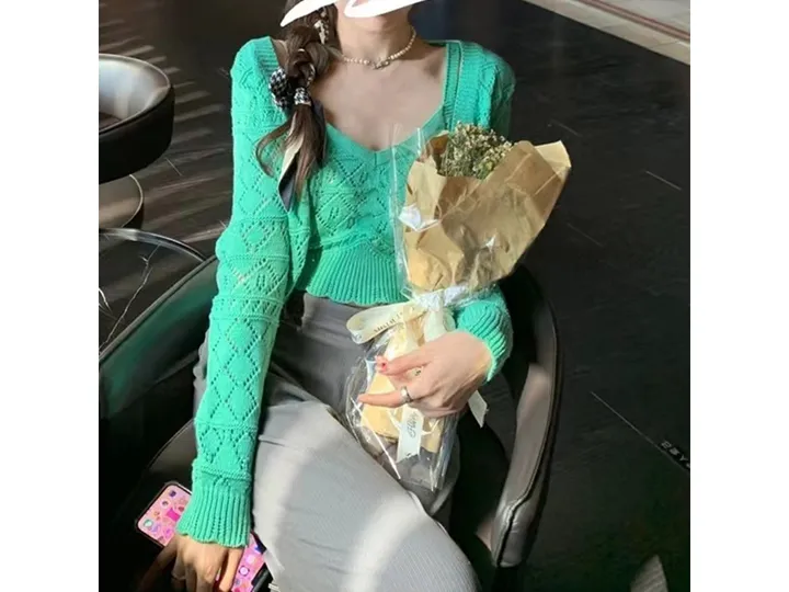 나시가디건세트 여자투피스세트 레이스 뷔스티에 상세 이미지 12