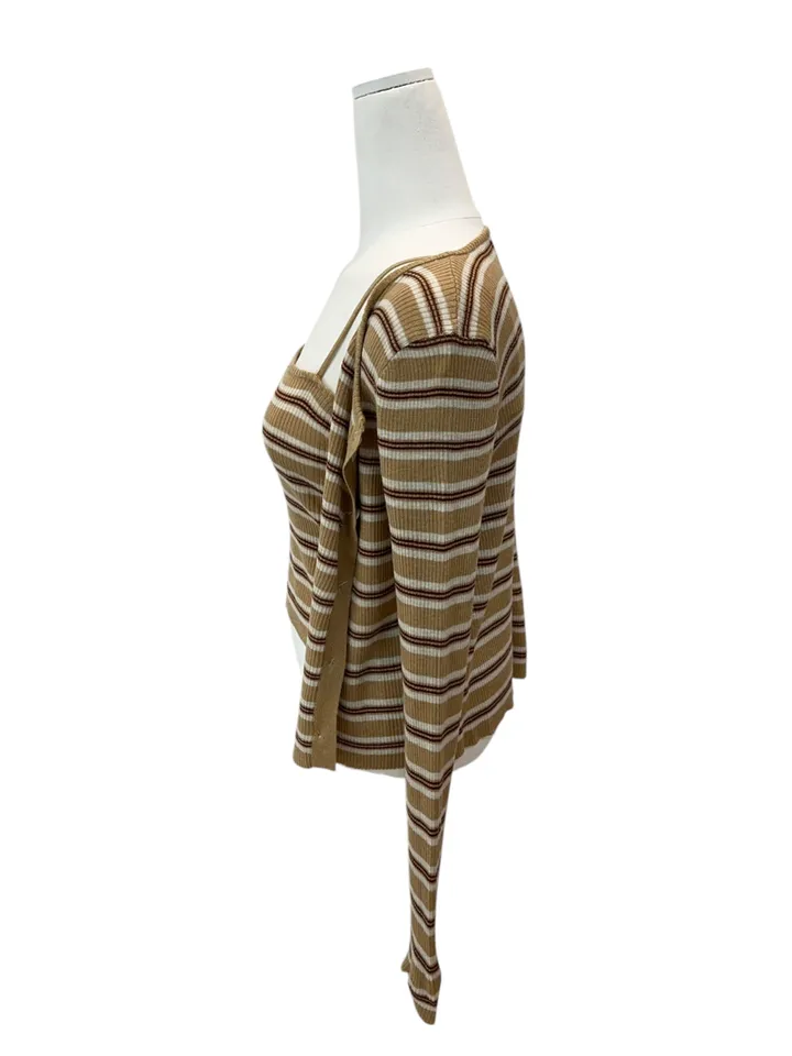 Pico sand sprite sleeveless cardigan set 피코 샌드 스트라이프 나시 가디건 세트 상세 이미지 14