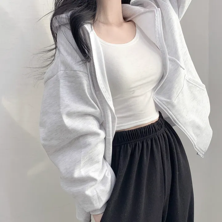 [일반&기모]🚛당일출고🚚활용도 높은 교복템 루즈핏 벨리후드 집업 - 3color 상세 이미지 37
