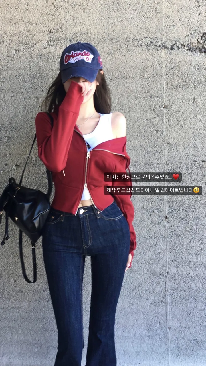 일부당일🚀 [ 자체제작/ 양기모 ] 페이지 크롭 기모 워머 후드집업 상세 이미지 5