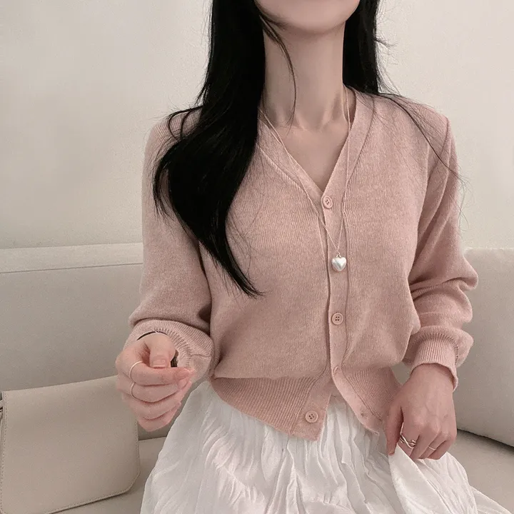 봄필수템 [브이넥/라운드넥] 소장각 라운드 브이넥 기본핏 긴팔 가디건 상세 이미지 22