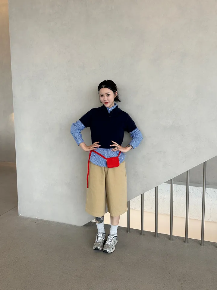 [UNISEX] 패치 워크 버뮤다 하프 팬츠 (4color) 상세 이미지 21