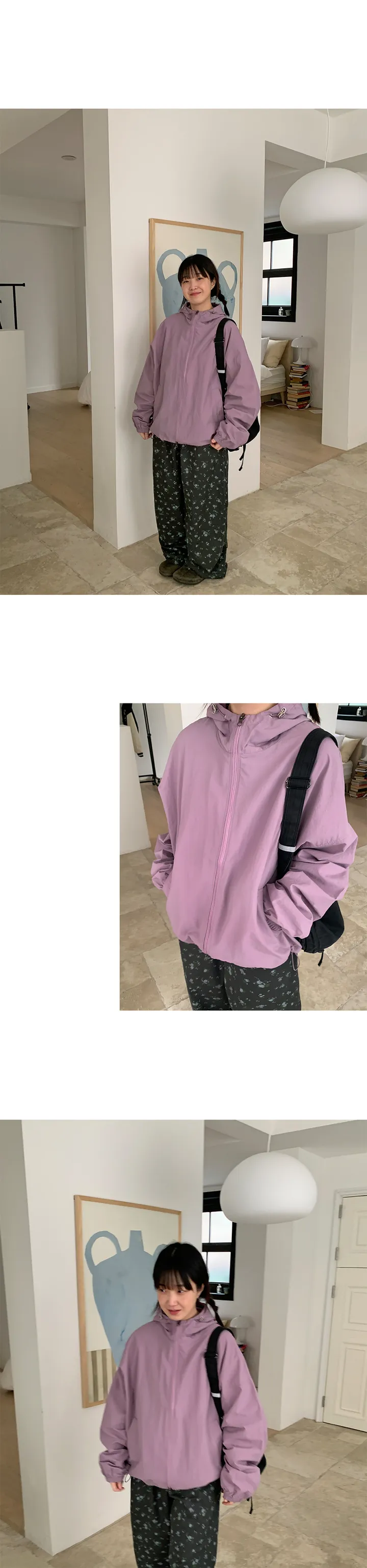 [3천장돌파][unisex] 쿠그 투웨이 스트링 후드 윈드 점퍼 (6color) 상세 이미지 10