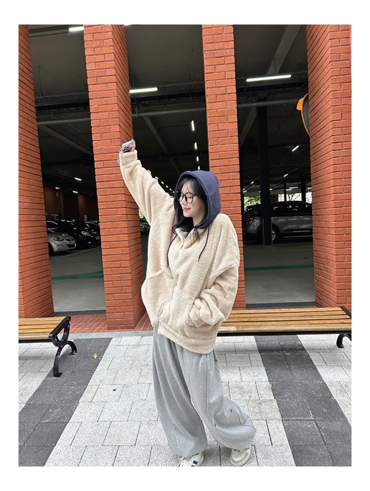 [당일배송][양털/뽀글이]후드 플리스 투웨이 겨울 따뜻한 데일리 점퍼 3color 묶음할인중 상세 이미지 44