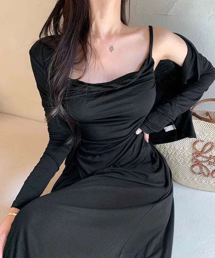 *주문폭주!* 실패없는 셔링티 가디건 와이드 팬츠 세트 (나시,가디건,팬츠 3pc) 상세 이미지 15
