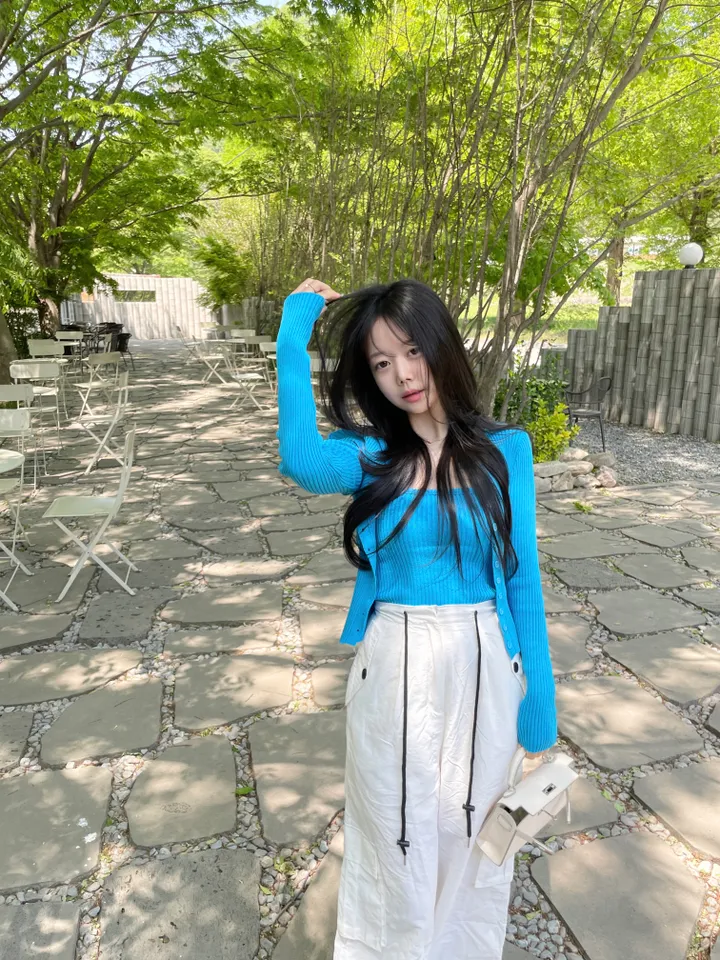 [선주문 폭주] 슬림핏 기본 니트 나시 가디건 세트 상세 이미지 5