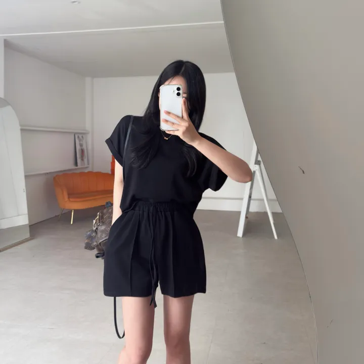 안입은듯 시원한 썸머 마실 반바지 세트  *투피스,숏팬츠,캡소매,롤업,여름내내,데일리 상세 이미지 4