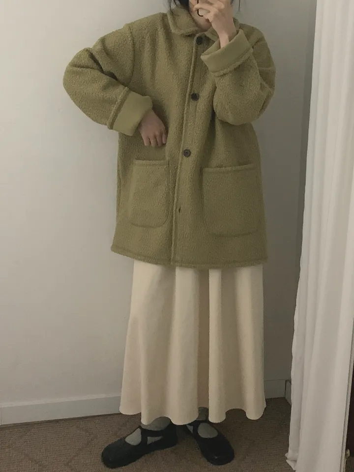 부클하프코트 (3color) 상세 이미지 37