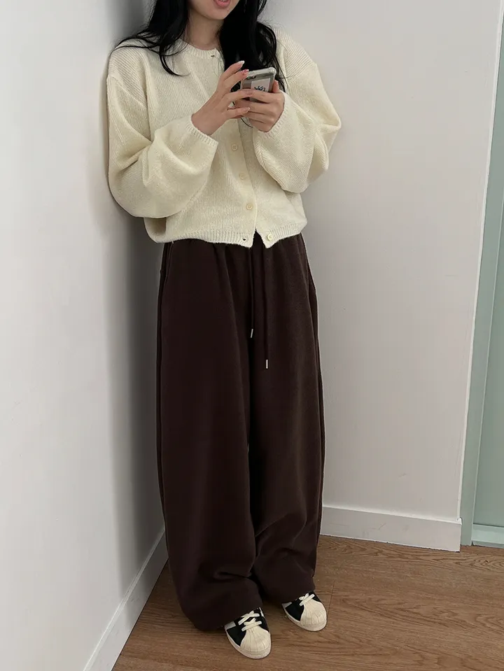 MD픽💜 엘가 라운드 세미크롭 니트 가디건(9color) 상세 이미지 41
