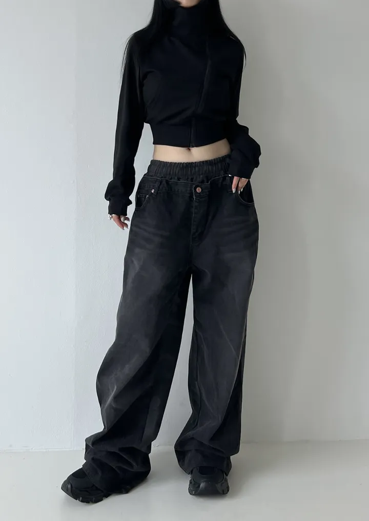 [❤️‍🔥주문폭주❤️‍🔥/당일배송🚀] 카브 하이넥 언발 폴라 집업 상세 이미지 10