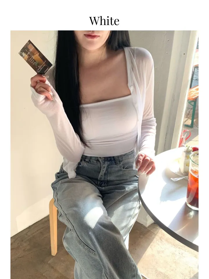 ❤‍🔥텐셀 가디건 세미크롭 여리핏 봄 여름 간절기 살안타템 상세 이미지 11