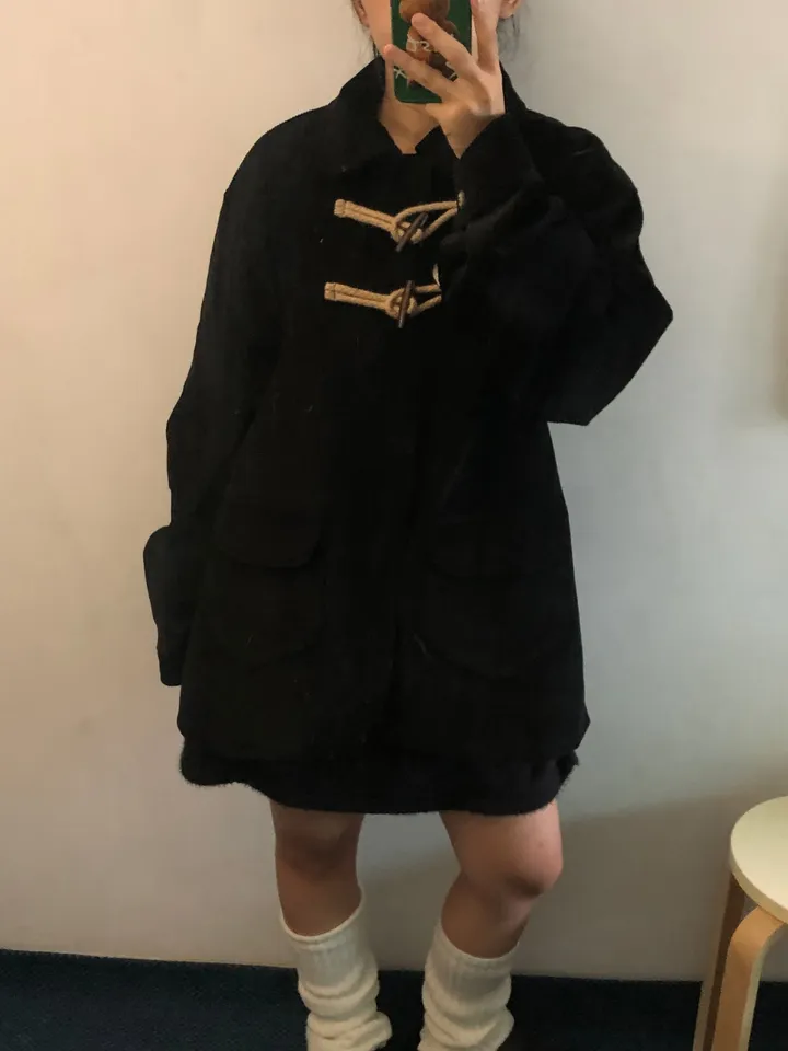 [UNISEX/남녀공용] 골덴 코듀로이 루즈핏 카라 떡볶이 코트 자켓 (3color) 상세 이미지 22