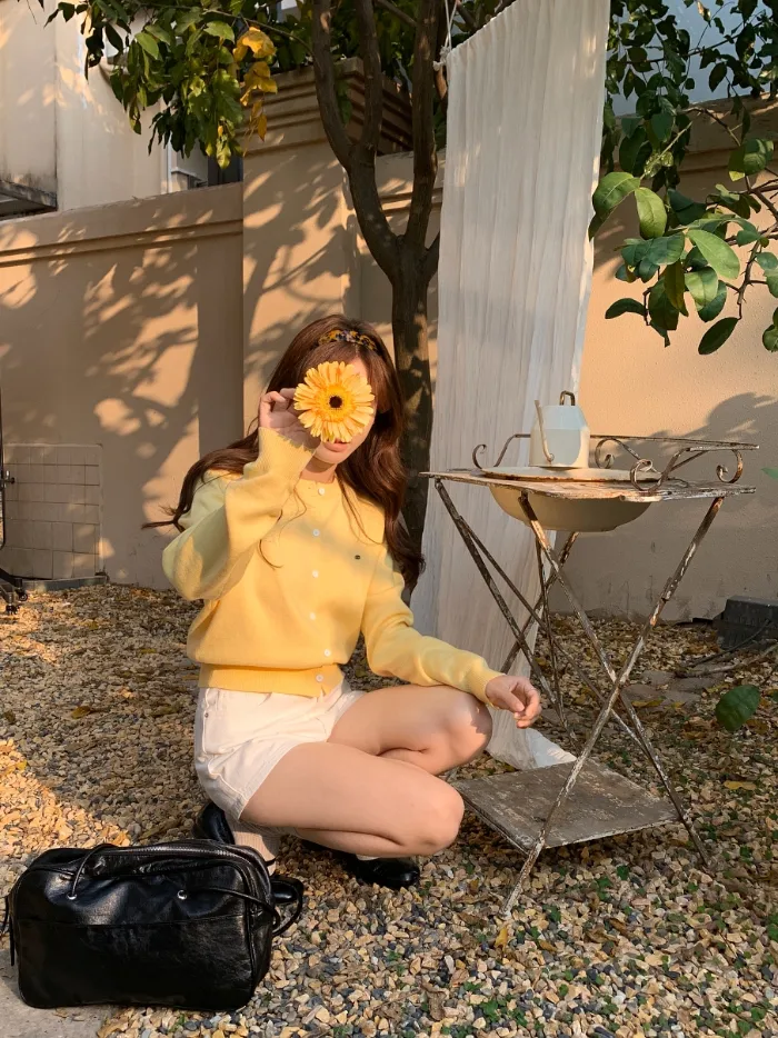 그니아❤️ 무지 베이직 데일리 라운드넥 가디건 6color 상세 이미지 30