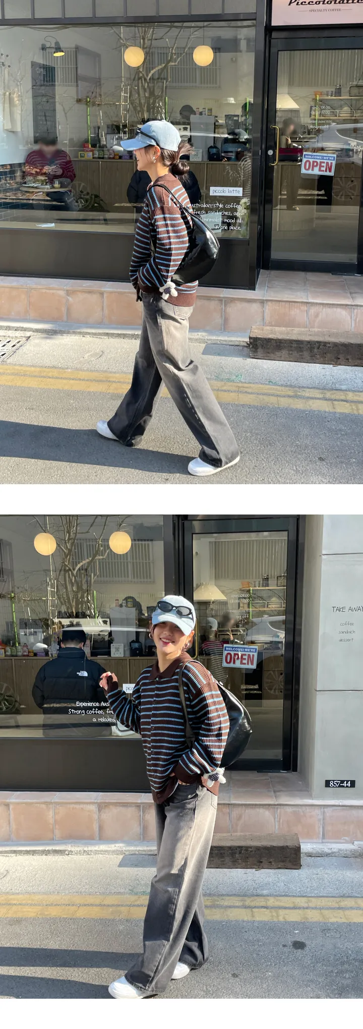 [남녀공용/봄신상🌸] 단가라 버튼 카라 가디건 (5col) 상세 이미지 19