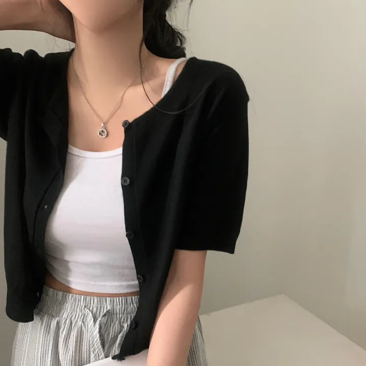 [고급여름원단/데일리] 시원한, 뱀부 반팔 니트가디건 - 7color 상세 이미지 42