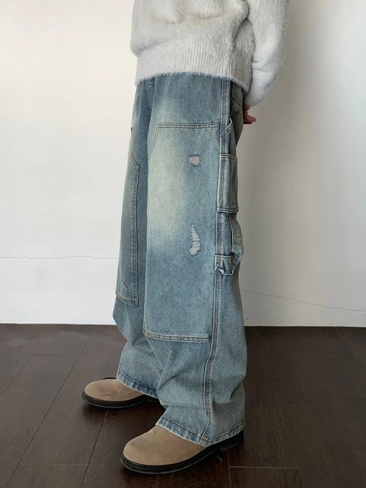 【KOOLOSET】Koo Double Knee Carpenter Denim Koo Double Knee Carpenter Denim (2color) - 4910 | 패션이