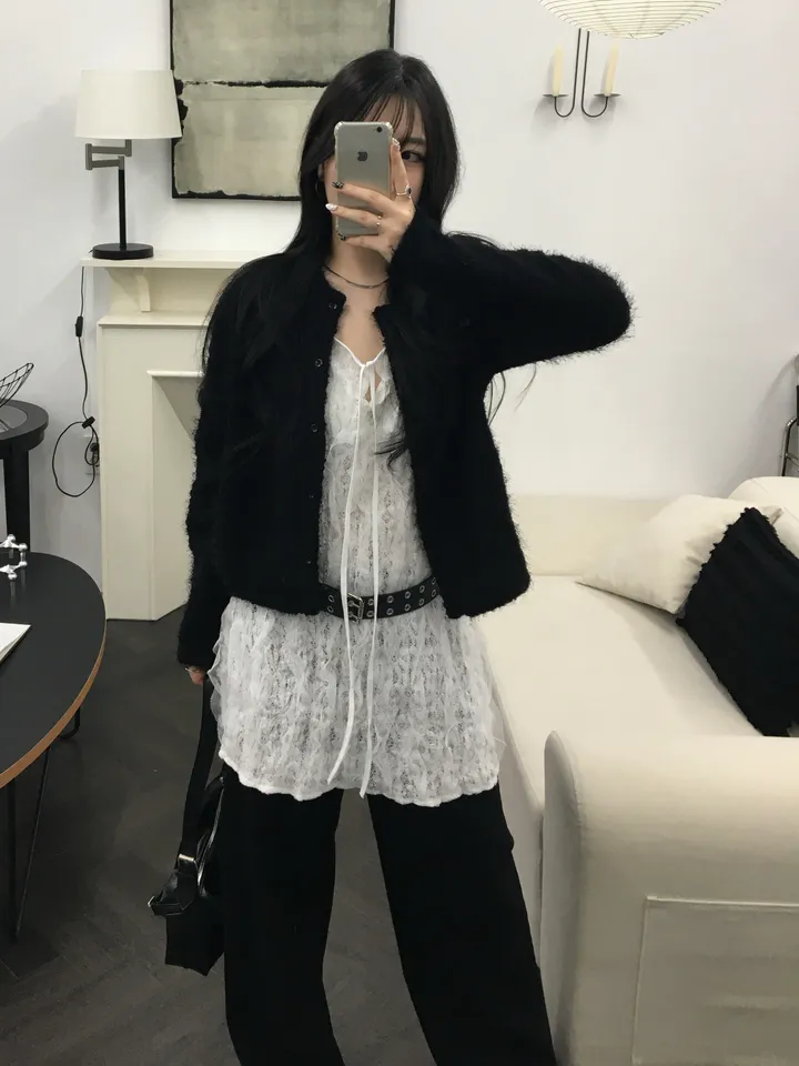 [최저가 할인중%🌼]스노우 퍼 가디건 3color 상세 이미지 43