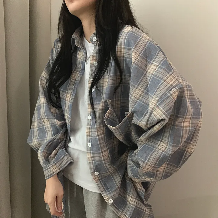 묶음할인🎈[오버핏🤍] 마가린 체크 오버 남방 상세 이미지 22