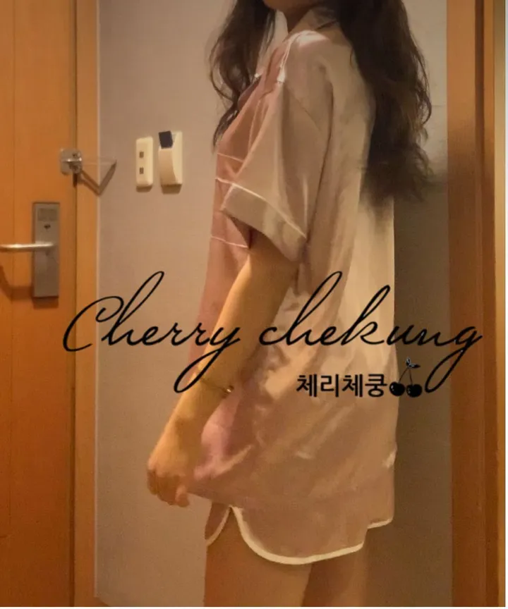 🔥섹시글램🔥 핀터레스트 인스타 감성 잠옷 세트 나시 파자마 하트 리본 상세 이미지 1