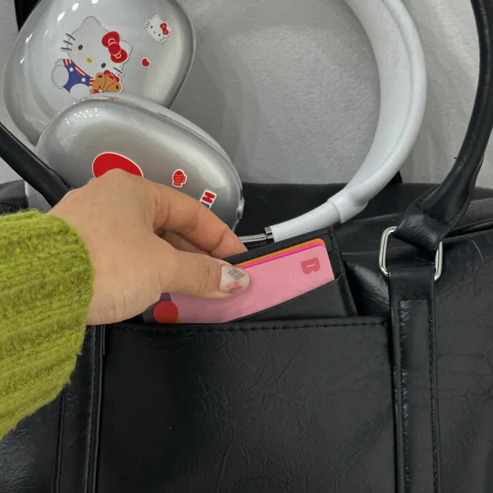 [ Best✨ / 반짝할인🤍 ] 보부상 추천 은장 블랙 스퀘어 바게트백 상세 이미지 6