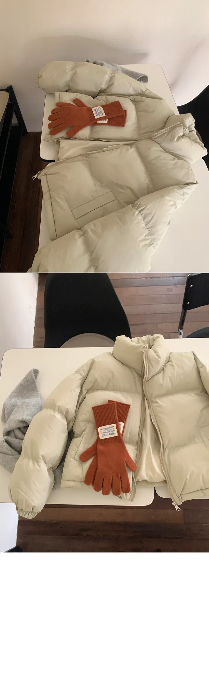 [주문폭주/당일출고🖤] 스노우 파스텔 크롭 숏 패딩 pd (웰론솜)(생활방수가능) 상세 이미지 19