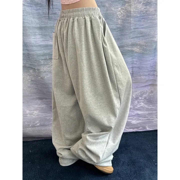 ❤️‍🔥기모선택│업그레이드 ver.│누적판매1,000 돌파 기념│4size!❤️‍🔥[UNISEX/기획특가]사이드 폴드 핀턱 스트링 루즈 와이드 벌룬 트레이닝 팬츠(2color) 상세 이미지 78