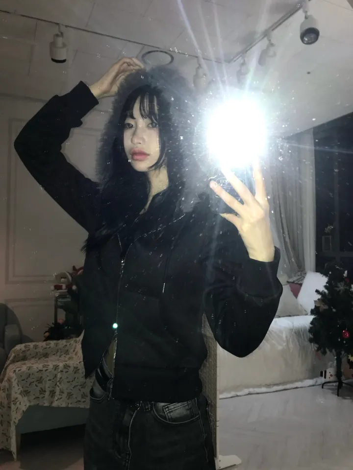[*당일출고*/비교불가퀄리티] 위플래쉬st 빈티지 투웨이 블랙 퍼후드집업 상세 이미지 15