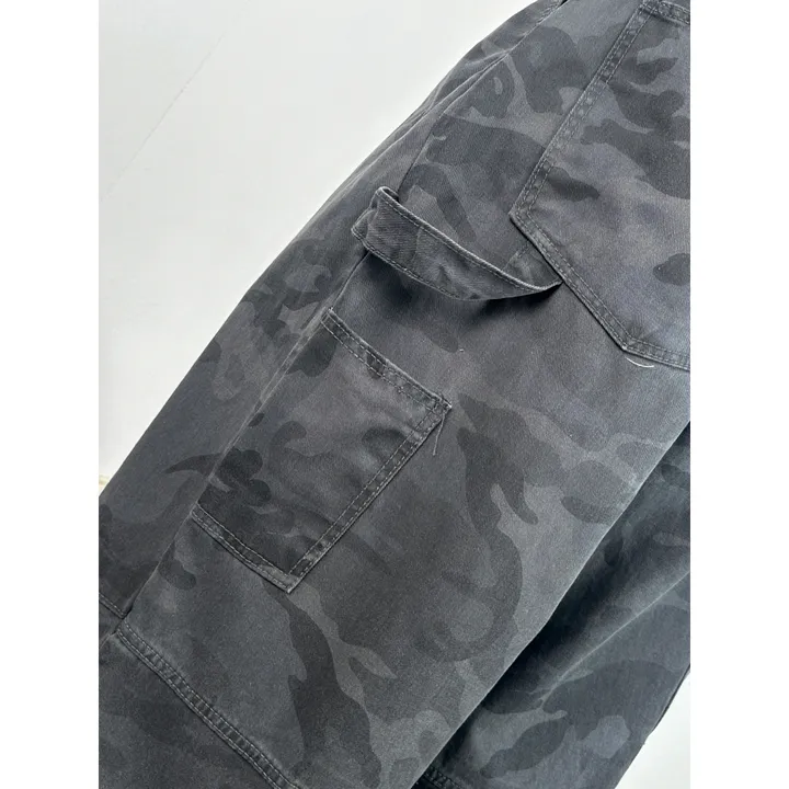 [UNISEX/소장추천!]밀리터리 카모 카펜더 스트랩 포인트 핀턱 와이드 벌룬 팬츠(2color/3-5일 여유주문) 상세 이미지 16