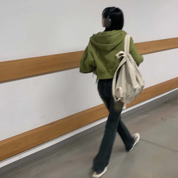 [완전인기✨/백염컬러 당일출고!] 자체제작 크치Made 꿈에 나온 핏, 투웨이 양기모 크롭 후드집업 ver 아우터 자켓 - zipup 상세 이미지 42