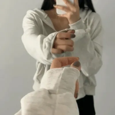 기모추가!🧡[단독9컬러/MD픽] 투웨이 세미크롭 후드집업 왕모자 루즈핏 상세 이미지 11