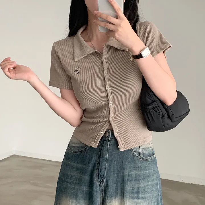 [드디어반팔출시!!/아이보리 당일출고🎉] 자체제작 #크치Made 반팔 ver. 웨하스 슬림핏 카라 골지 반팔 니트 가디건 - cd 상세 이미지 60