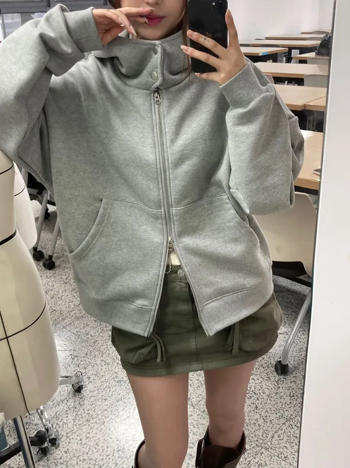 고퀄리티 버튼 투웨이 후드집업 2color 4계절가능 상세 이미지 7