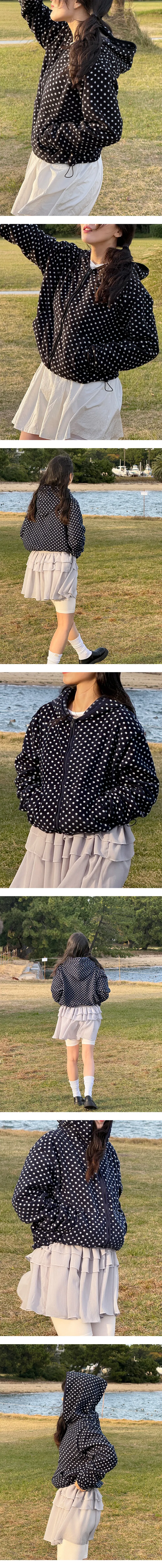 [⭐️주문폭주⭐️] DOT FLEECE HOOD ZIP-UP [도트 후리스 후드 집업] 상세 이미지 4