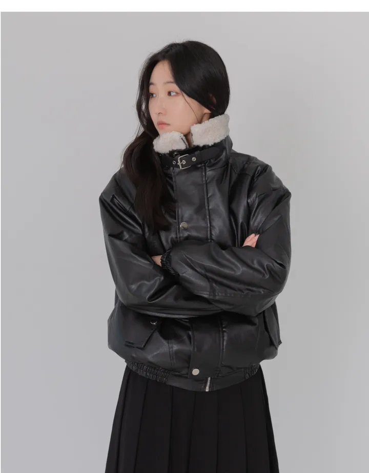 도카 퍼 레더무스탕(2colors) 상세 이미지 6