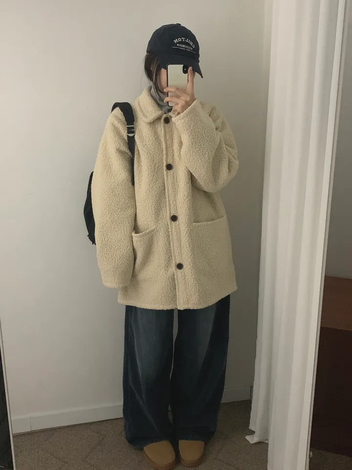 부클하프코트 (3color) 상세 이미지 5