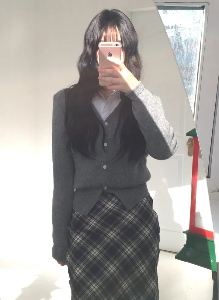 [신상/캐시미어🪡] 로제 여리핏 베이직 브이넥 니트 가디건 5colors 상세 이미지 31
