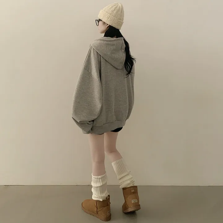 [자체제작/남녀공용/양기모] 리얼왕오버핏! 투웨이 후드집업 빅사이즈 상세 이미지 37