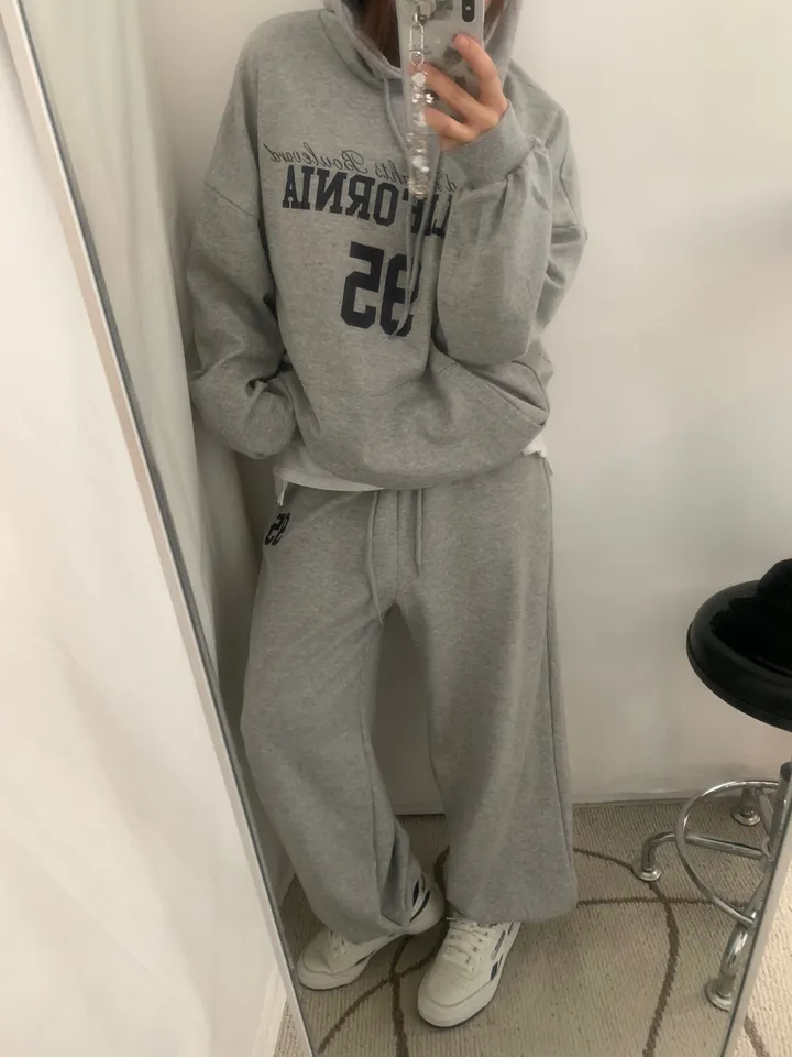 パーカー パンツ セット セットアップ]95フードパーカー&ジョガーパンツセット | ファッション