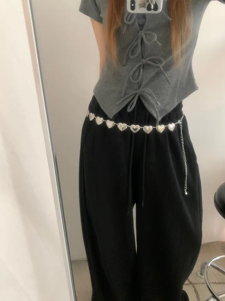 【新品・未使用】thevirginsチェーンベルト シルバー　ハートチェーン the virgins ビジューハートチェーンベルト - メルカリ