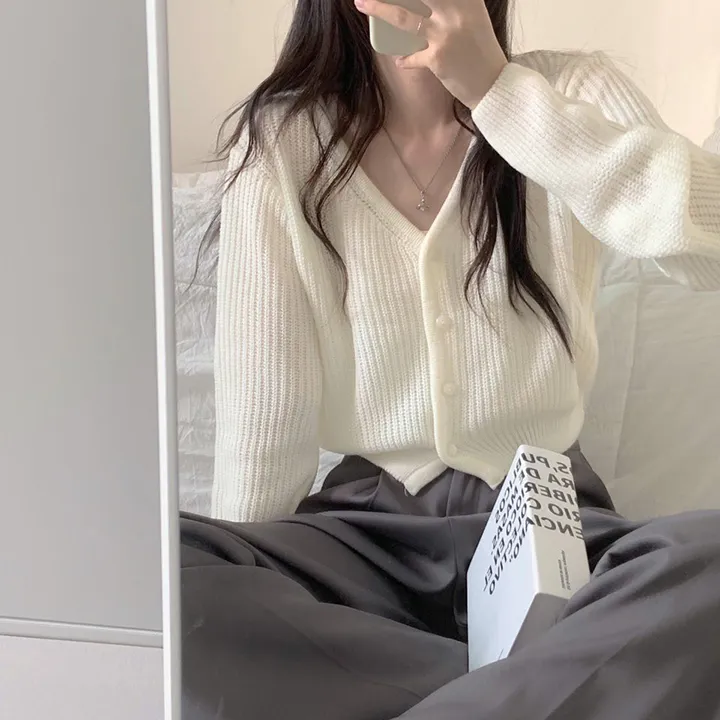 버블 하찌 크롭 니트 가디건 - 6color 상세 이미지 20