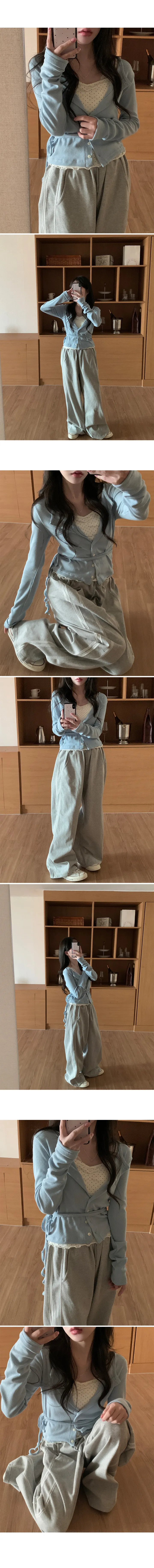 [early spring 👚⭐][MADE] 핀터무드 셔링 슬리브리스 (5type) ver. 도트/별/스트라이프/체크/하트 상세 이미지 18