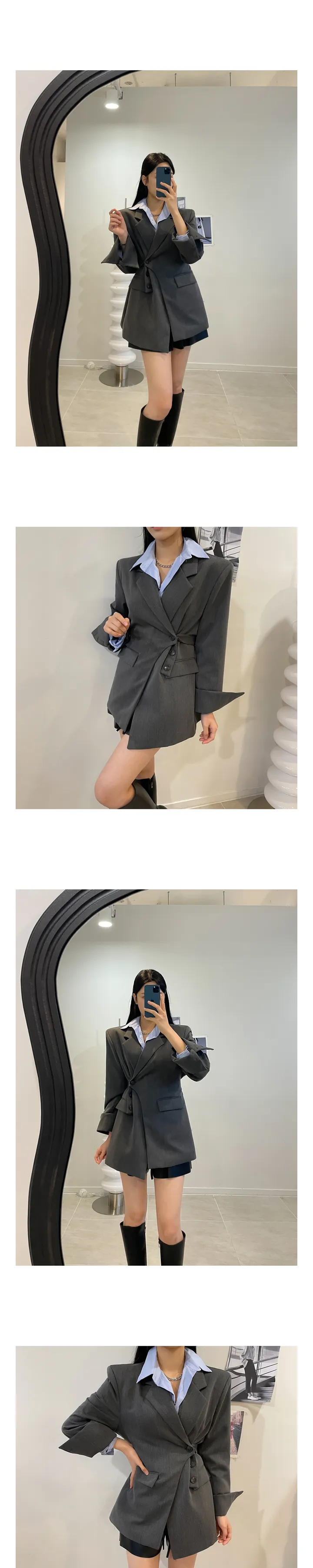 [최저가/당일출고] 라쉬 언발버튼 자켓 상세 이미지 12