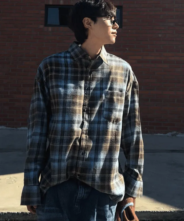 Vintage Check Hood Shirt (2color) - 4910 | 패션이 쉬워지는 순간