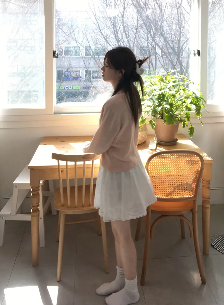 [봄신상💐](5colors/파스텔색감🌈🖍️) 레이어드 펀칭 라운드넥 니트 봄 가디건 cd 상세 이미지 91