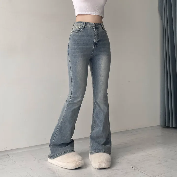 [인생팬츠/기장선택/~2XL] 빈티지 워싱 스판 하이웨스트 부츠컷 데님 롱 팬츠 - 6color 상세 이미지 13