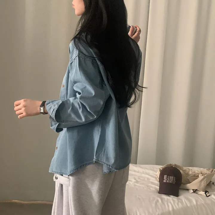 [여유핏🤍/논페이드원단*.*] 안느 데님 생지셔츠, 남방 - 4color 상세 이미지 29